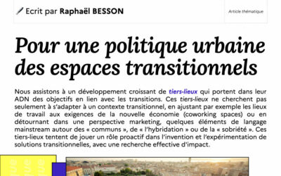 Pour une politique urbaine des espaces transitionnels