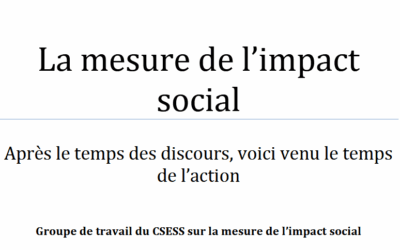 La Mesure de l’impact social